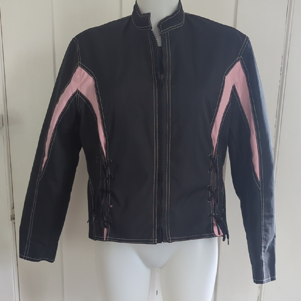 Women's Black and Pink Jacket